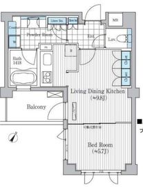 プラチナコート広尾 203 間取り図