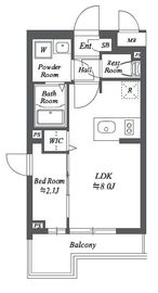 ブランシエスタ用賀 401 間取り図