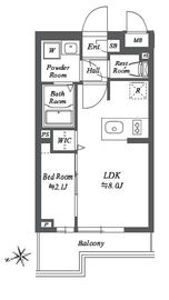 ブランシエスタ用賀 403 間取り図
