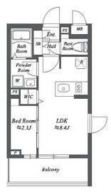 ブランシエスタ用賀 409 間取り図