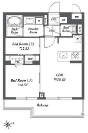 ブランシエスタ用賀 412 間取り図