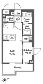 ブランシエスタ用賀 415 間取り図