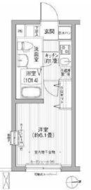 ローレル戸越 405 間取り図