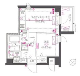 ZOOM下丸子 2階 間取り図