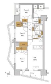 RJRプレシア東十条ガーデン 1001 間取り図