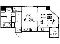 イデアル五反田 402 間取り図