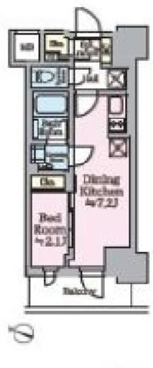 リビオメゾン西麻布 204 間取り図