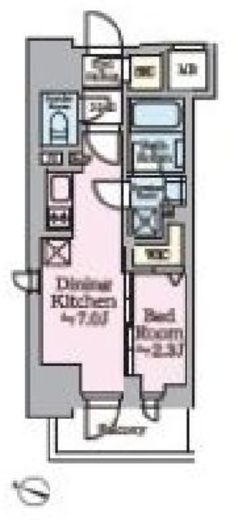 リビオメゾン西麻布 305 間取り図