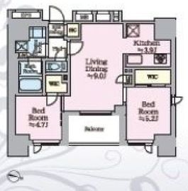 リビオメゾン西麻布 1004 間取り図