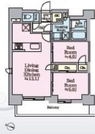 リビオメゾン西麻布 903 間取り図