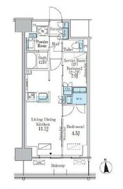 パークアクシス新宿百人町 210 間取り図