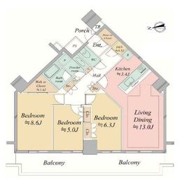 シティタワー品川 5階 間取り図