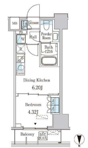 JP noie 西蒲田 1003 間取り図