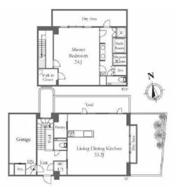 THE CONOE西麻布 1階 間取り図