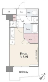 アルテーヌ新横浜 1017 間取り図