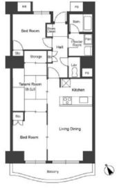 コロネード春日 704 間取り図
