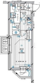 レガリス蒲田 201 間取り図