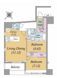 プライムスタイル東日本橋 4階 間取り図