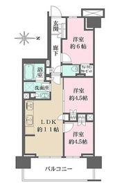 ザ・パークハウス亀戸九丁目 2階 間取り図