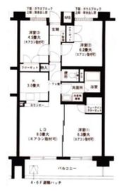 グランドヒルズ横浜 705 間取り図