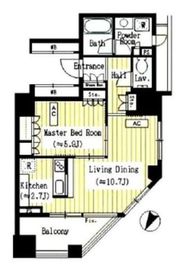 五番町マンション 12階 間取り図