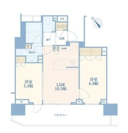ザ・パークハウスアーバンス中目黒 9階 間取り図