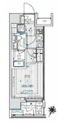 アーリアシティ川崎 9階 間取り図