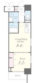 ROOTs Shinjuku Wakamatsucho (ルーツ新宿若松町) 204 間取り図