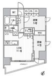 シーズンフラッツ大井町 1001 間取り図