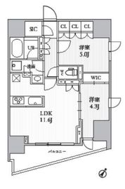 シーズンフラッツ大井町 1001 間取り図