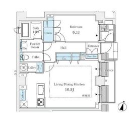 マノワール西麻布 101 間取り図