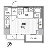 シーズンフラッツ大井町 308 間取り図