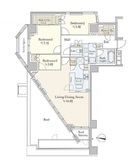 ザ・パークハウス高輪プレイス 3階 間取り図