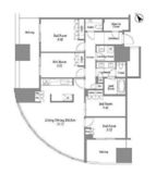 麻布台ヒルズレジデンスB 10階 間取り図