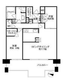 グランドヒルズ三軒茶屋ヒルトップガーデン 2階 間取り図