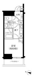 レジディア神田東 202 間取り図