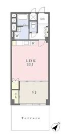 秀和高輪レジデンス 1階 間取り図