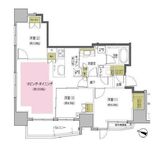 アクシア文京本駒込 8階 間取り図