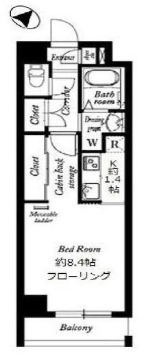 Saint-Clair Kawasaki 705 間取り図