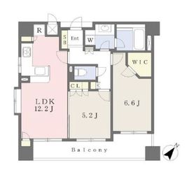 グランスイート中落合 6階 間取り図