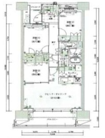 HARUMI FLAG PARK VILLAGE (晴海フラッグ パークヴィレッジ) 4階 間取り図
