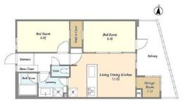 グランカーサ川崎生田 302 間取り図
