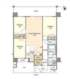 サムティレジデンス藤が丘 313 間取り図