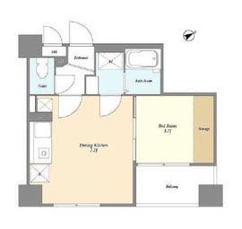ISM東中野 203 間取り図