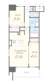 ROOTs Shinjuku Wakamatsucho (ルーツ新宿若松町) 401 間取り図