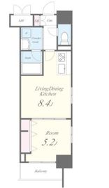 ROOTs Shinjuku Wakamatsucho (ルーツ新宿若松町) 1004 間取り図