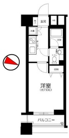 ファーストリアルタワー新宿 5階 間取り図