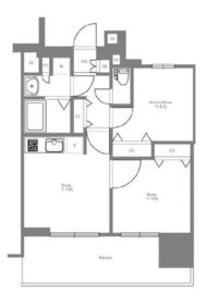 エステムプラザ東京ライズ 5階 間取り図