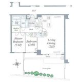 ディアナコート代沢翠景 1階 間取り図