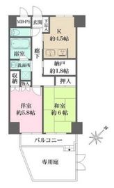 藤和シティホームズ新宿余丁町 1階 間取り図